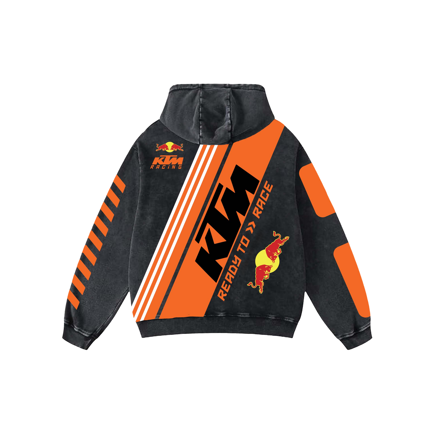 Ktm Acid Wash Oversized Hoodie