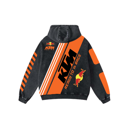 Ktm Acid Wash Oversized Hoodie