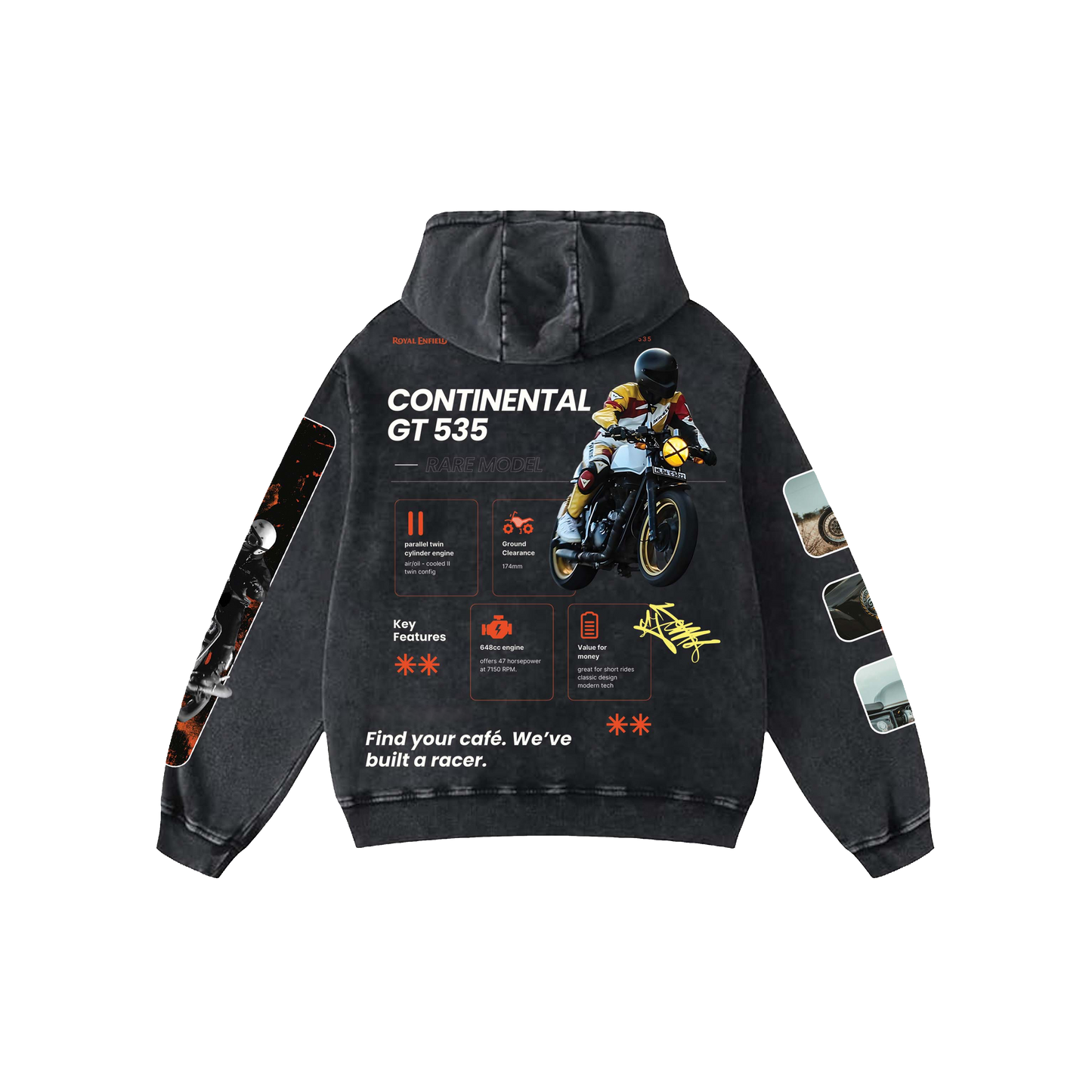 GT Acid Wash Oversized Hoodie