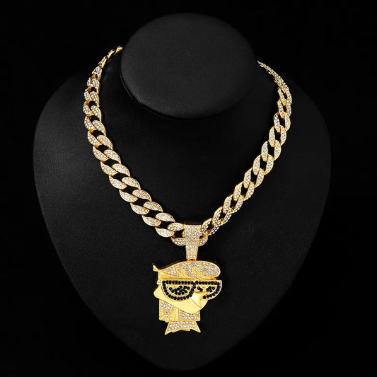 Dexter Iced Pendant Chain