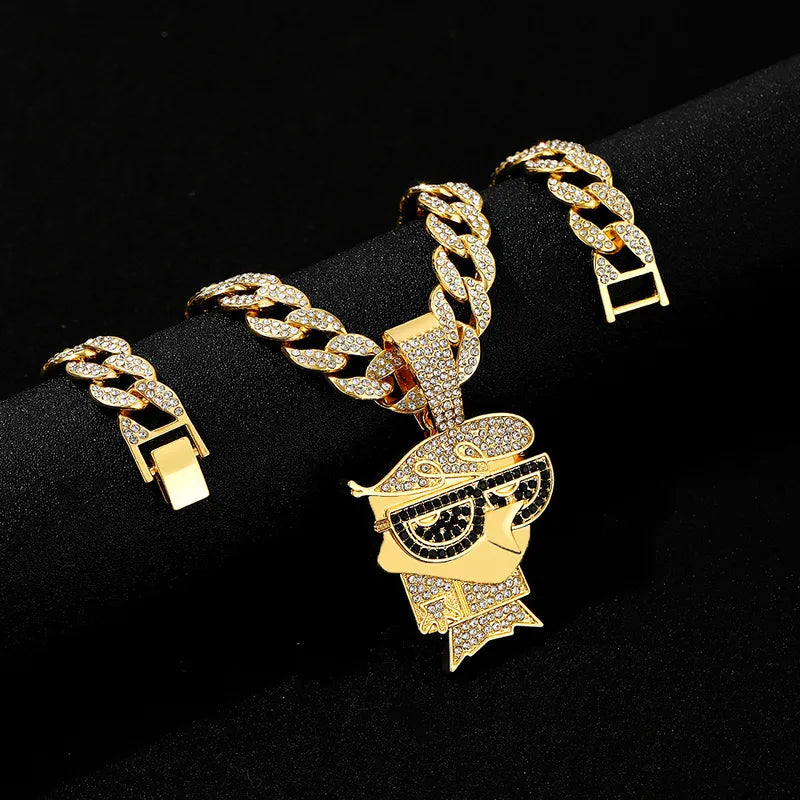 Dexter Iced Pendant Chain