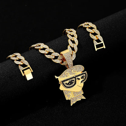 Dexter Iced Pendant Chain