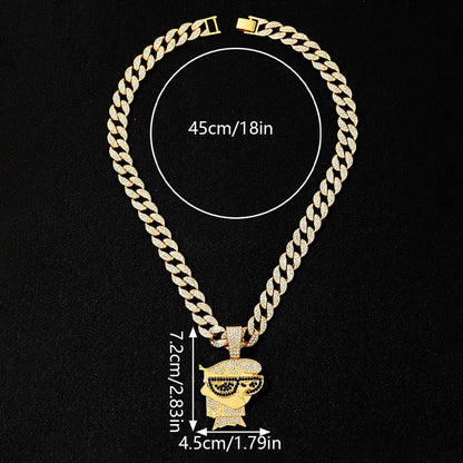 Dexter Iced Pendant Chain