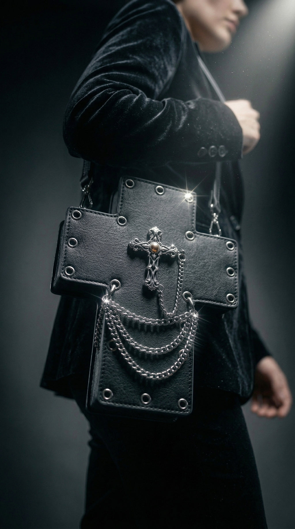 Crucifix Chain Crossbody Bag
