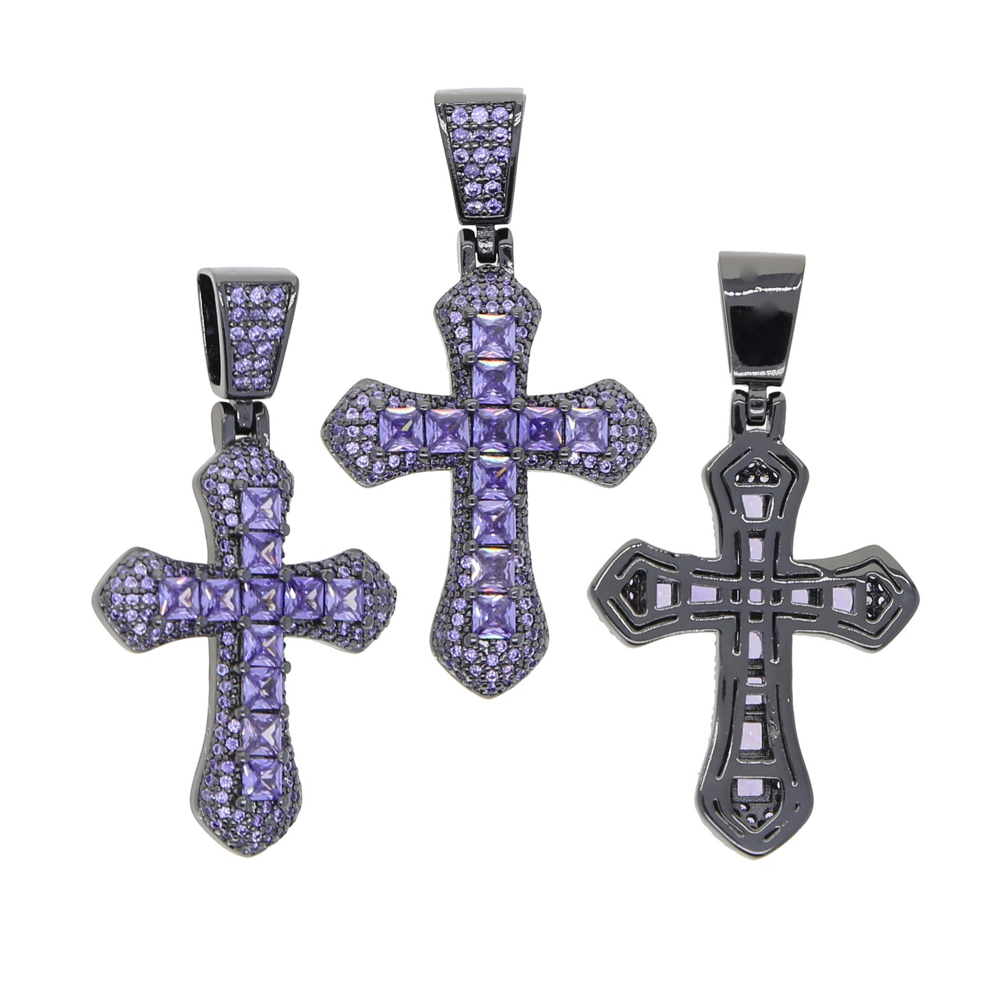 Royal Purple Cross Pendant