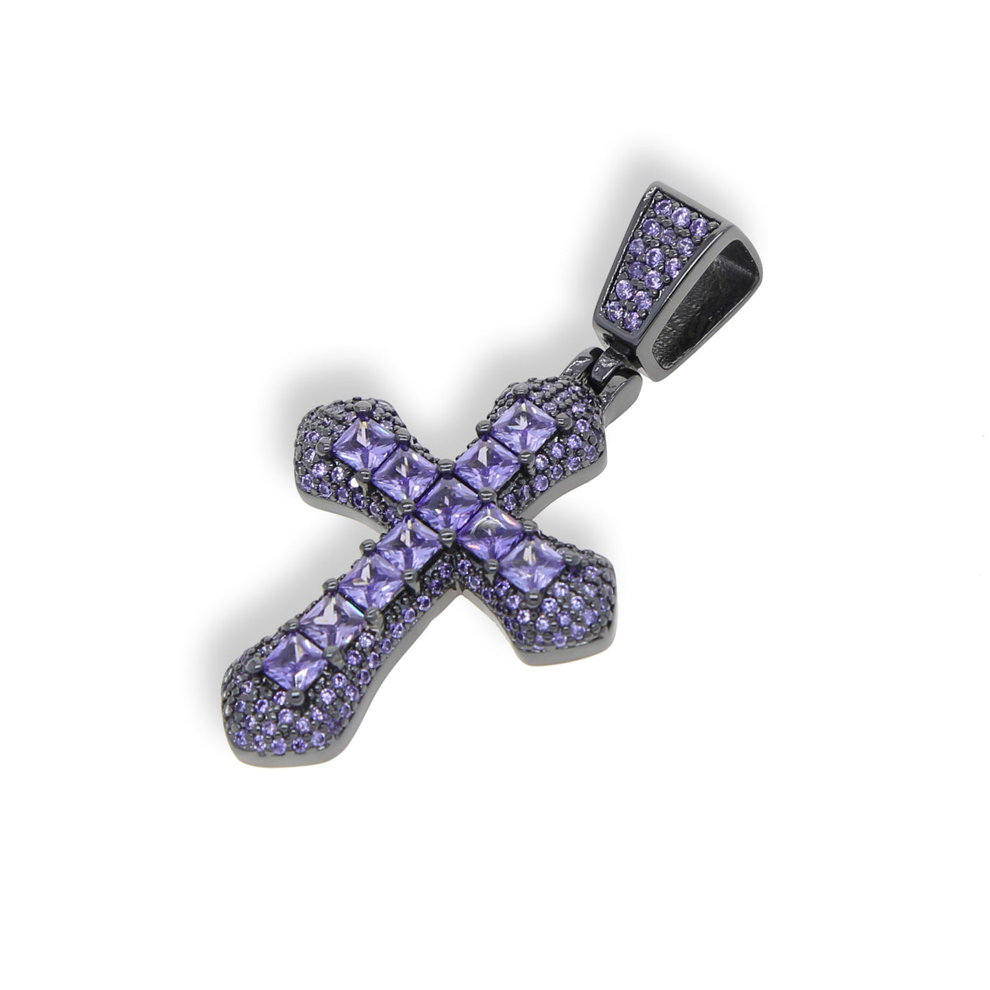 Royal Purple Cross Pendant