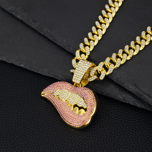 Glam Lips Drip Chain