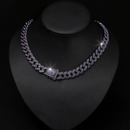 Majestic Purple Cuban Necklace