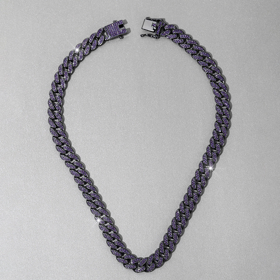 Majestic Purple Cuban Necklace