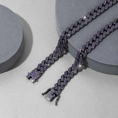 Majestic Purple Cuban Necklace
