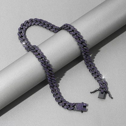 Majestic Purple Cuban Necklace