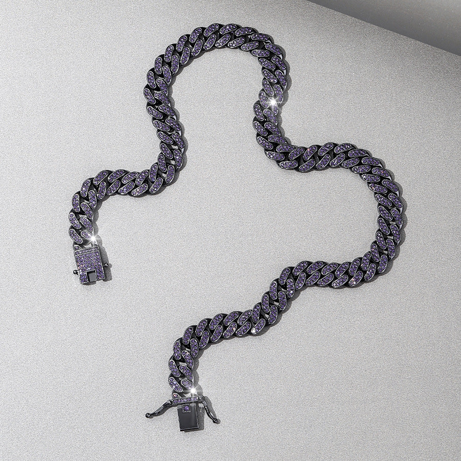 Majestic Purple Cuban Necklace