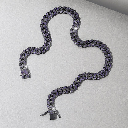 Majestic Purple Cuban Necklace