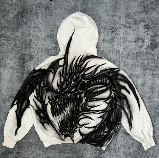 Venom Spikes Oversized Hoodie