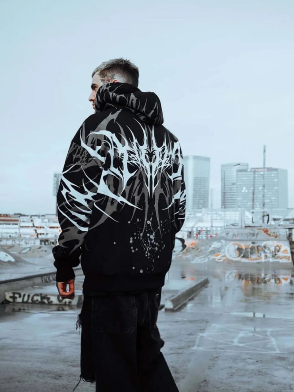 Void Spikes Oversized Hoodie
