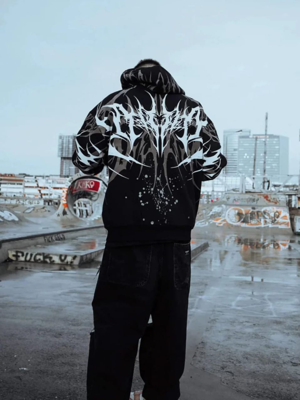 Void Spikes Oversized Hoodie