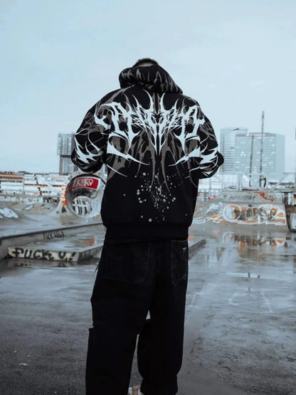 Void Spikes Oversized Hoodie