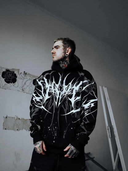 Void Spikes Oversized Hoodie