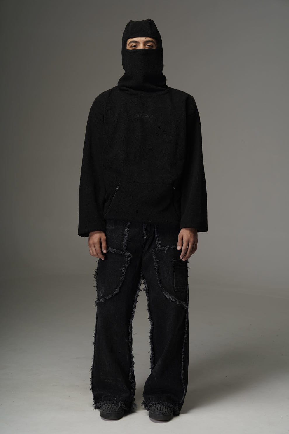 Tribal Balaclava Oversized Hoodie