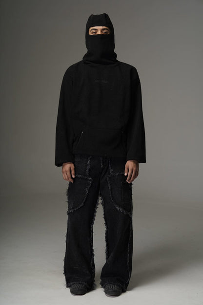 Tribal Balaclava Oversized Hoodie