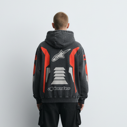 Alpinestar Acid Wash Oversized Hoodie